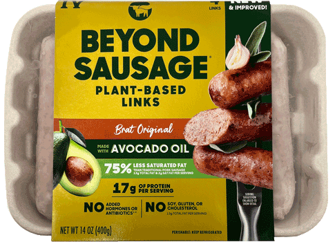 Beyond Meat - Plant-Based Sausage Links, Brat Original, 14oz