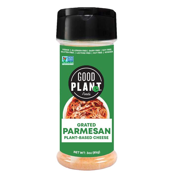 Good Planet Plant-Based Grated Parmesan, 3oz – Vegan & Dairy-Free – Vegan  Essentials