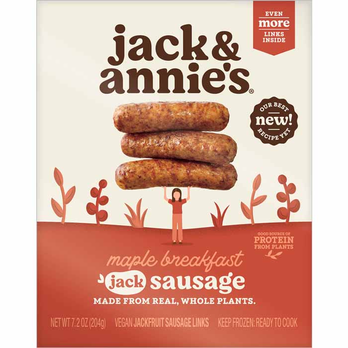 Jack & Annie's Maple Breakfast Jack Sausages, 7.8oz Vegan Essentials