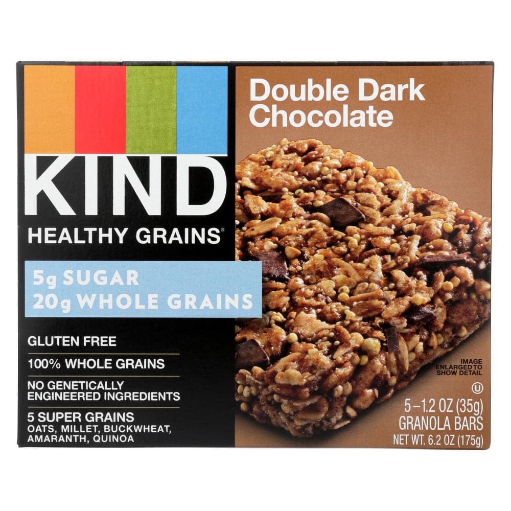KIND Healthy Grains Bars Double Dark Chocolate, 6.2 Oz Vegan Essentials