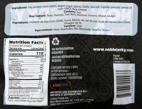 Noble Jerky - Original, 2.47oz