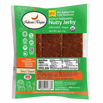 Nutcase Vegan - Organic Vegan Nutty Jerky, 2oz | Multiple Flavors