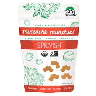Organic Baked Cheesy Crackers by Mustache Munchies, 4oz | Multiple Flavors