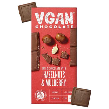 VGAN Chocolate - Hazelnuts & Mulberry Bar, 2.46oz