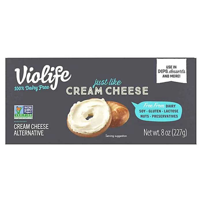 Violife Cream Cheese Block, 8oz DairyFree Spread Vegan Essentials