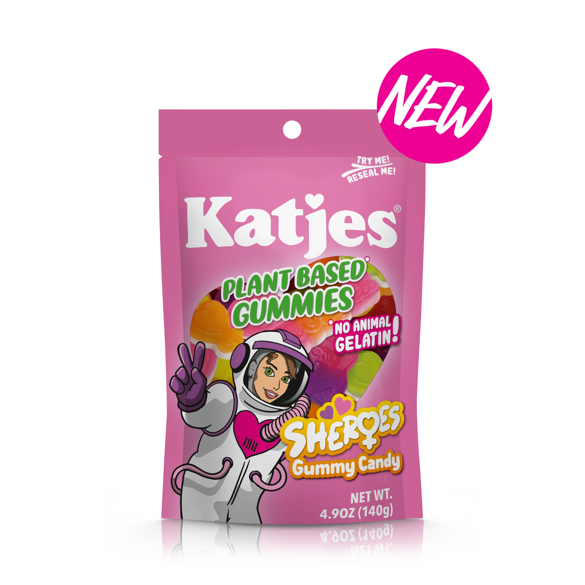 Katjes Gummies Sheroes , 4.9oz Vegan Essentials