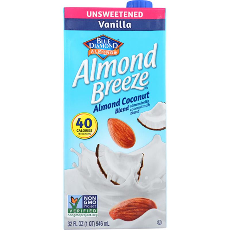 Blue Diamond - Unsweetened Vanilla Almond Milk, 32oz – Vegan