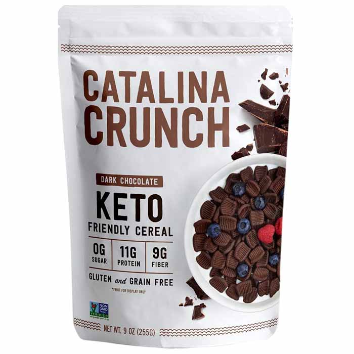 Catalina Crunch Keto Friendly Cereal Dark Chocolate, 9oz Vegan