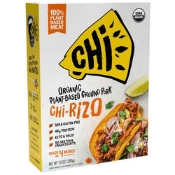 CHi Foods - Organic Plant-Based Ground Pork, 10oz | Multiple Flavors