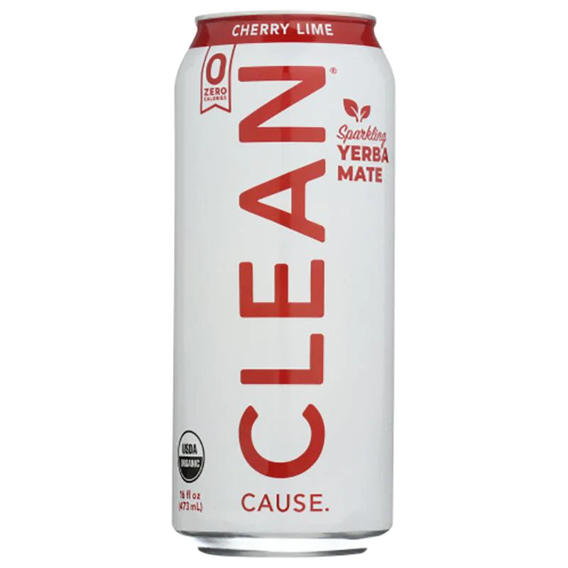 Clean Cause - Yerba Mate Cherry Lime Zero Calorie, 16oz – Vegan Essentials  Online Store