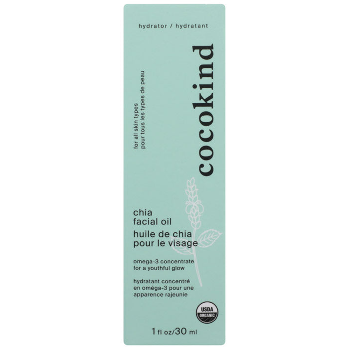 Cocokind Organic Chia Facial Oil Vegan Essentials