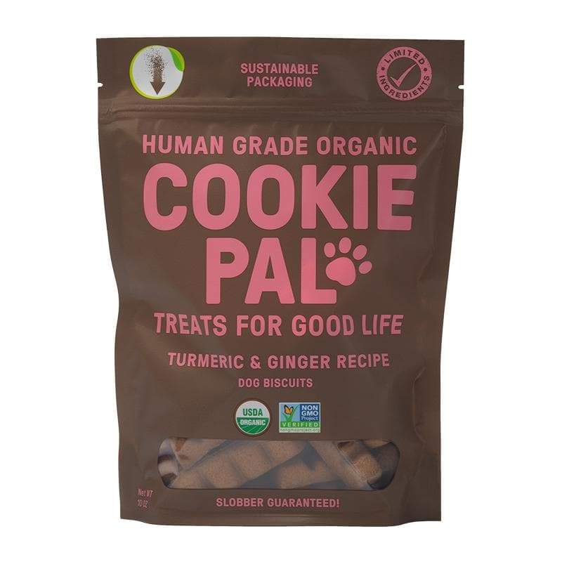 Cookie Pal Turmeric Ginger Dog Biscuits, 10oz Vegan Essentials