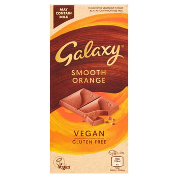 Galaxy - Vegan Chocolate Bar Smooth Orange, 100g