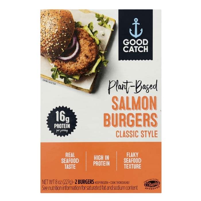 Good Catch Plant-Based Seafood Debuts Salmon Burgers