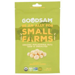 GoodSam - Organic Macadamia Nuts Raw & Unsalted, 4oz