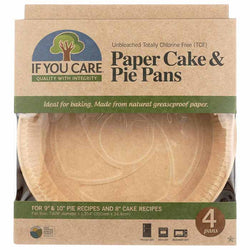 If You Care - Paper Cake & Pie Baking Pans, 4 Pack