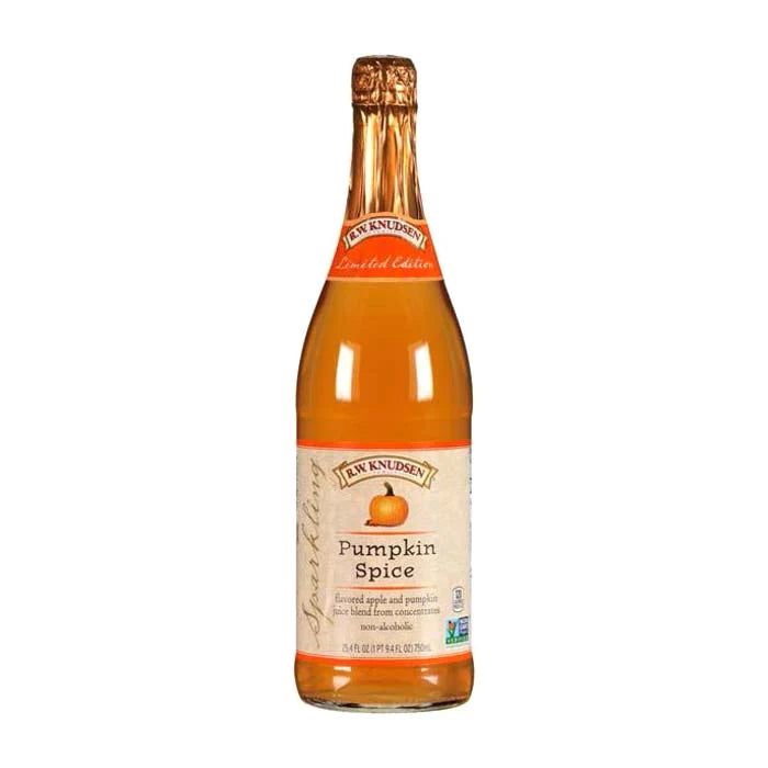Knudsen Sparkling Juices Pumpkin Spice & Crisp Apple Cider, 25.4oz Vegan Essentials