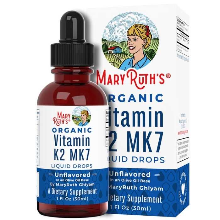 Mary Ruth's Supplement K2 Drops Unflavored, 1oz Vegan Essentials