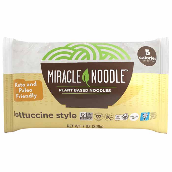 Miracle Noodle Miracle Fettuccine, 7oz Vegan Essentials
