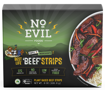 No Evil Foods - Beef Strips, 8oz