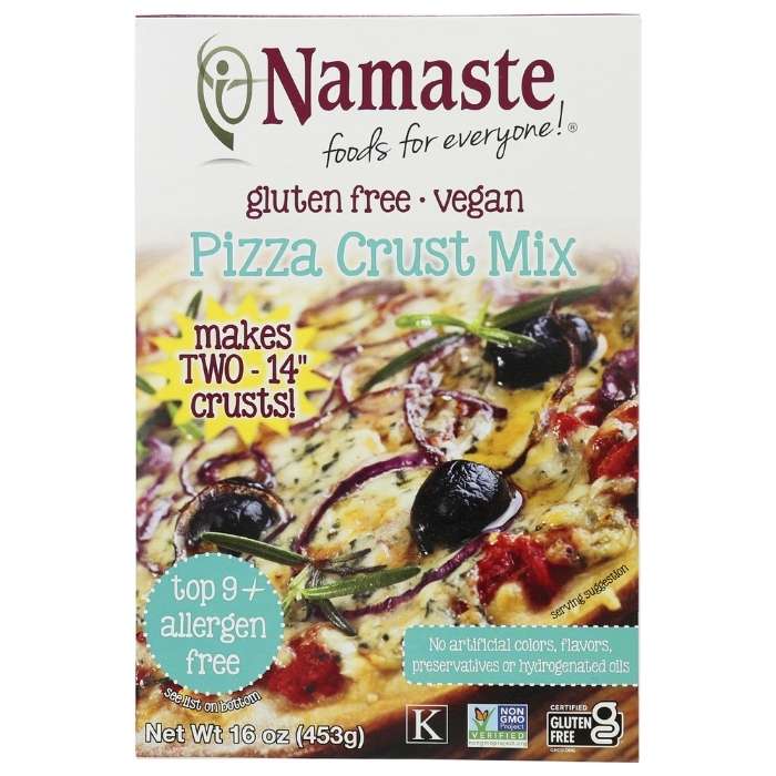 Namaste Foods GlutenFree Pizza Crust Mix, 16oz Vegan Essentials