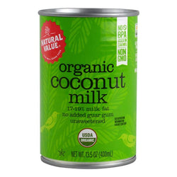Natural Value - Organic Coconut Milk, 13.5oz | Multiple Options