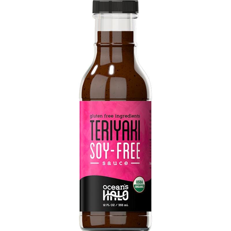 Oceans Broth Teriyaki SoyFree Sauce, 12oz Vegan Essentials