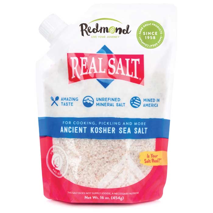 Redmond Real Salt Mineral Salt, Various Choices Vegan Essentials