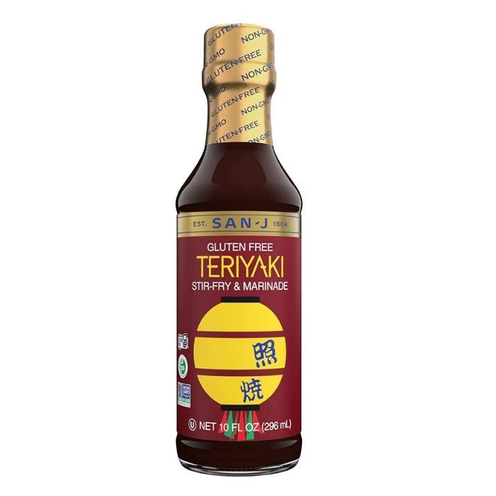 SanJ GlutenFree Asian Teriyaki Sauce Organic, NonGMO Vegan
