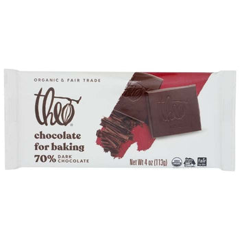 Theo Chocolate - Dark Chocolate For Baking, 3oz | Multiple Choices