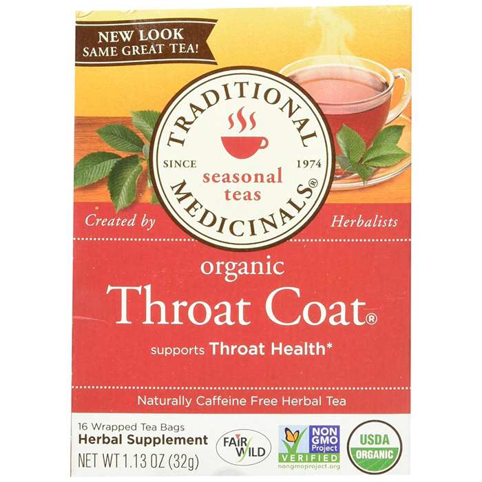 Traditional Medicinals Organic Throat Coat® Tea, 16 Bags Vegan