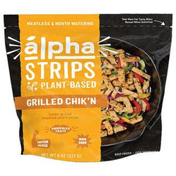 Alpha Foods - Strips Plant-Based Grilled Chik'n Strips, 8oz