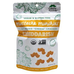 Organic Baked Cheesy Crackers by Mustache Munchies, 4oz | Multiple Flavors