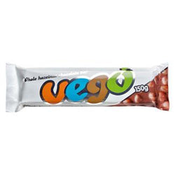 Vego Whole Hazelnut Chocolate Bar - Large 150g size