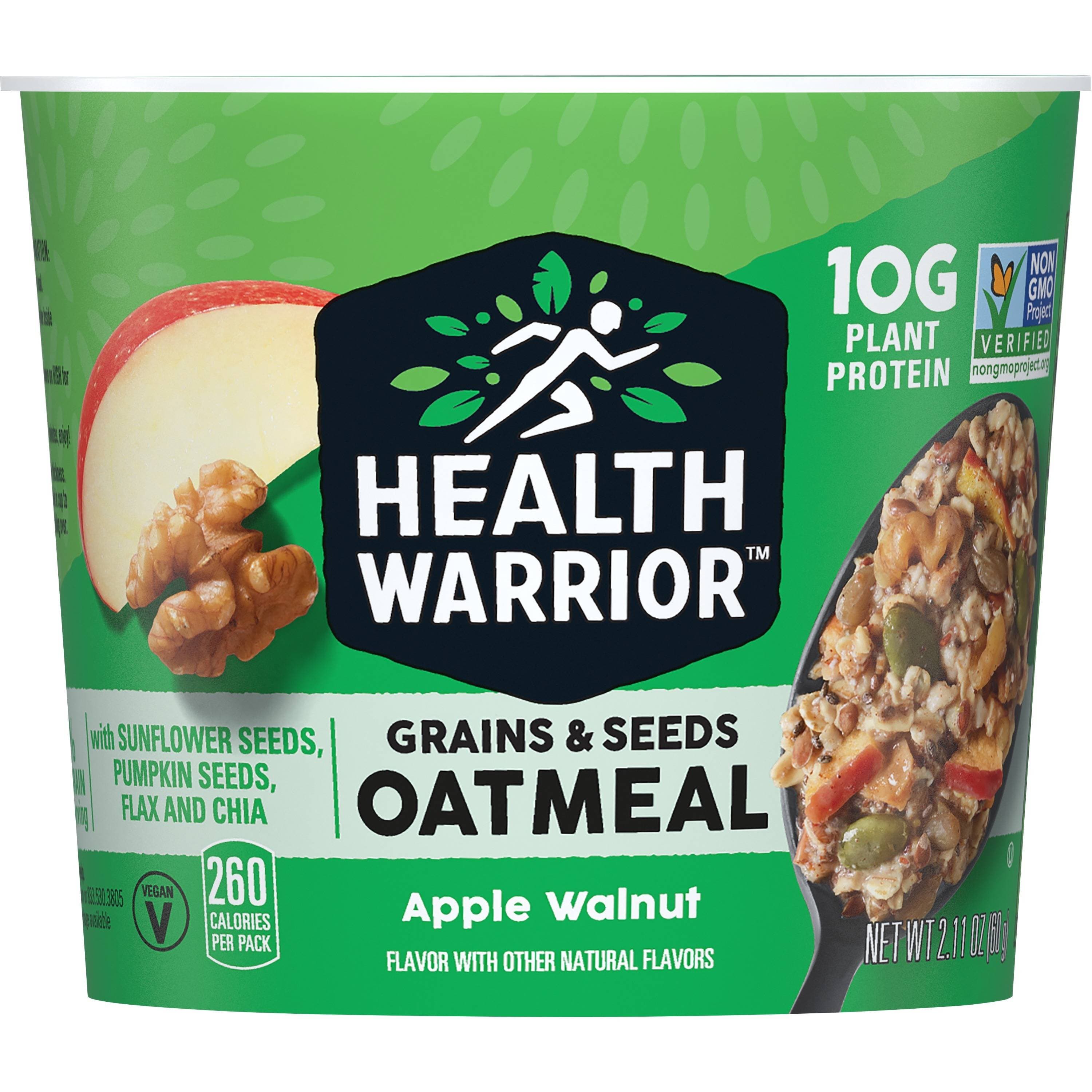 Health Warrior Grains & Seeds Oatmeal, 2.11oz - Pack of 12