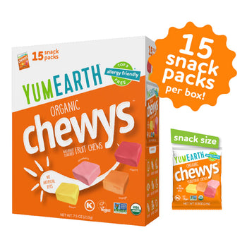 YumEarth - Organic Chewys - Snack Packs, 7.5oz