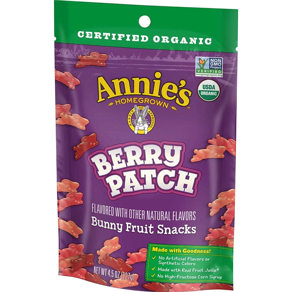 Annie's Homegrown - Berry Patch Bunny Fruit Snack, 4.5 oz