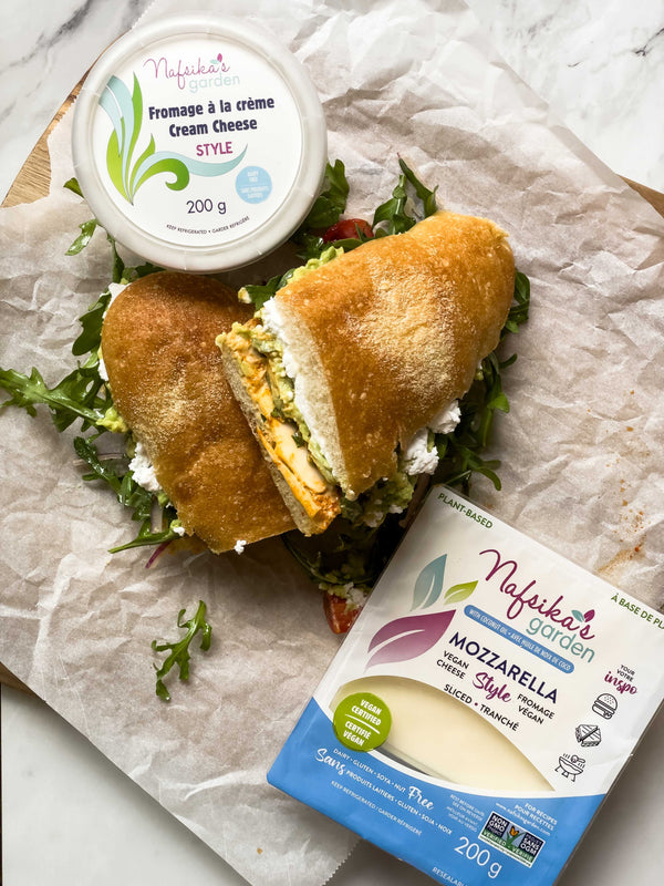 Nafsika's Garden - Vegan Cheese - Mozzarella Slices, 7.05oz