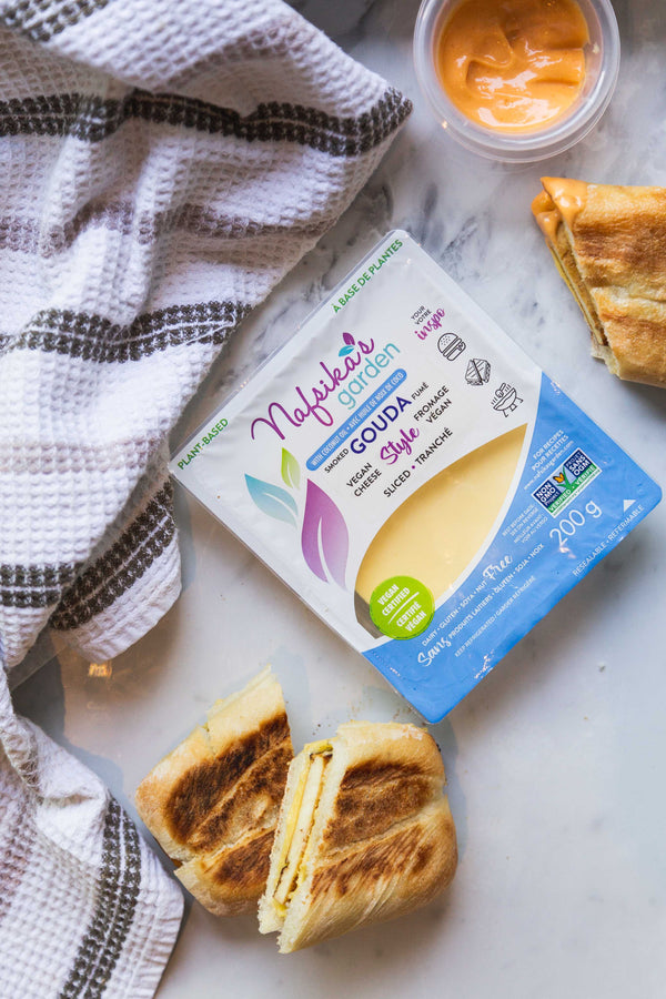 Nafsika's Garden - Vegan Cheese - Smoked Gouda Slices, 7.05oz