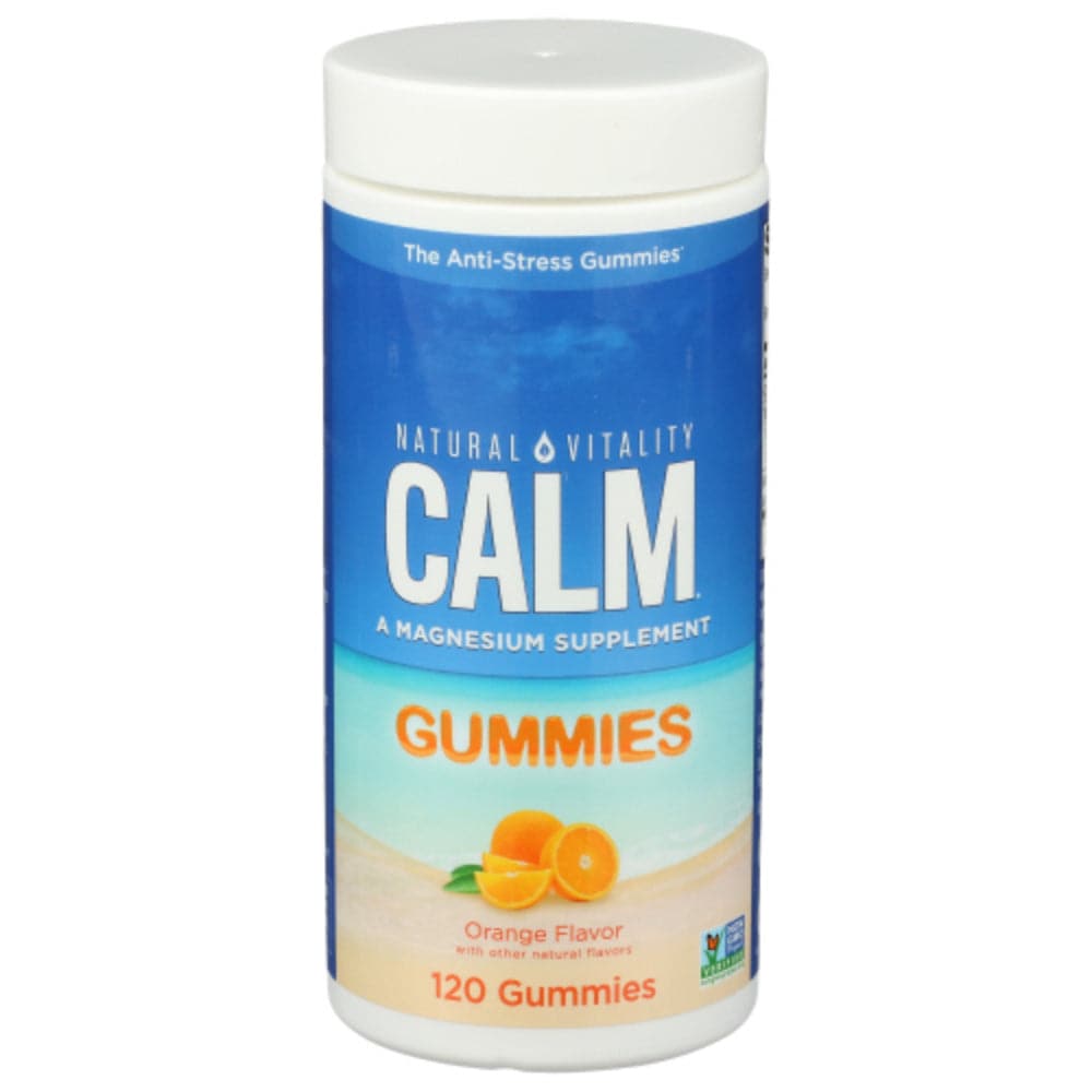 Natural Vitality - CALM Orange Flavored Gummies - 120pc