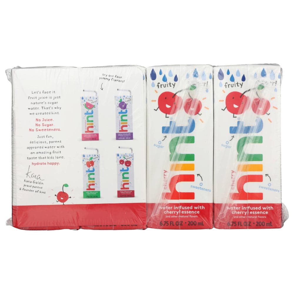 Hint - Kids Pure Infused Waterr with Cherry, Pack of 8