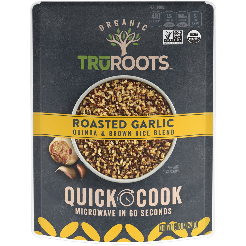 Truroots - Roasted Garlic Quinoa And Brown Rice Blend 8.5 Oz - (Pack Of 8)