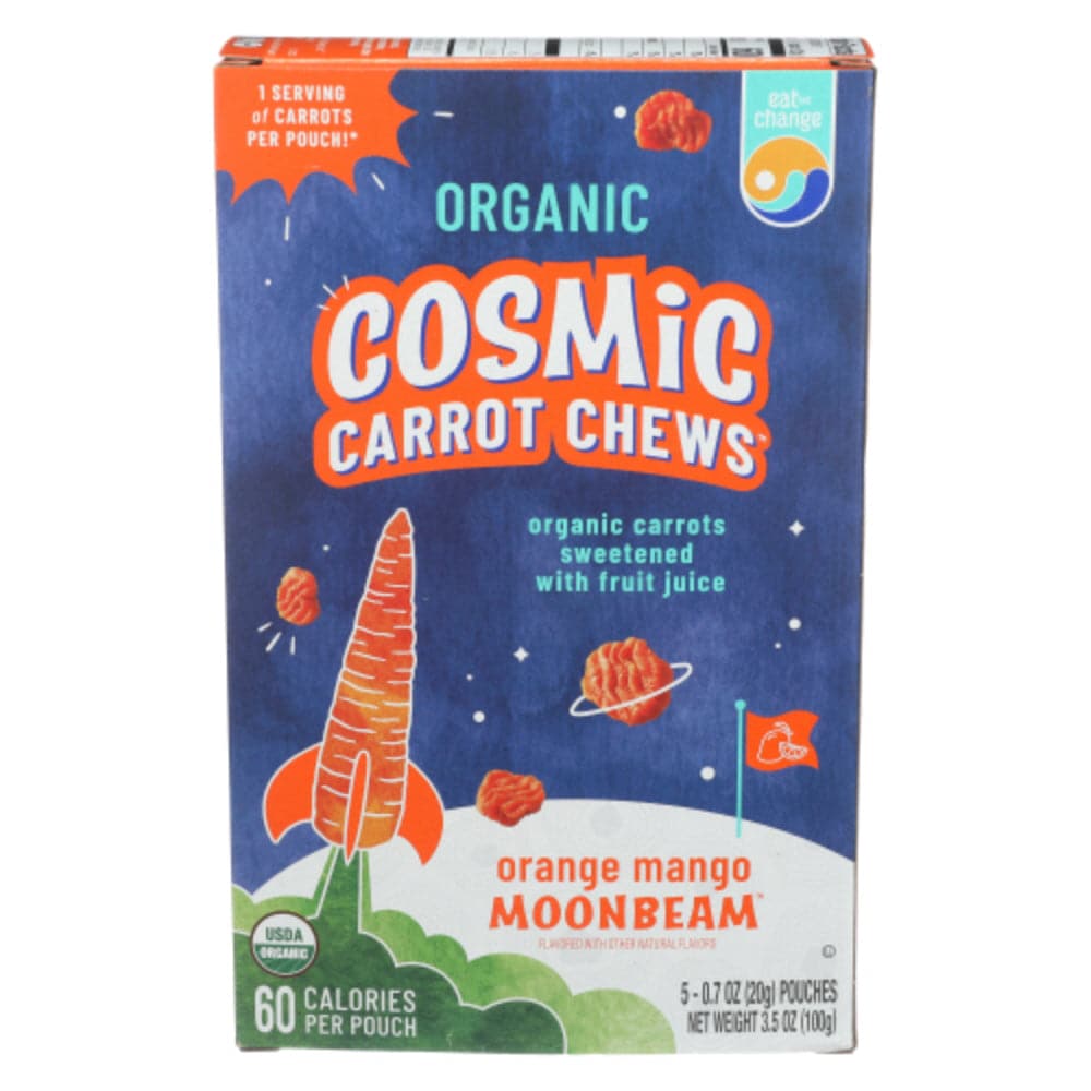 Eat the Change - Organic Cosmic Carrot Chews, Orange Mango, 3.5 OZ - (Pack of 10)