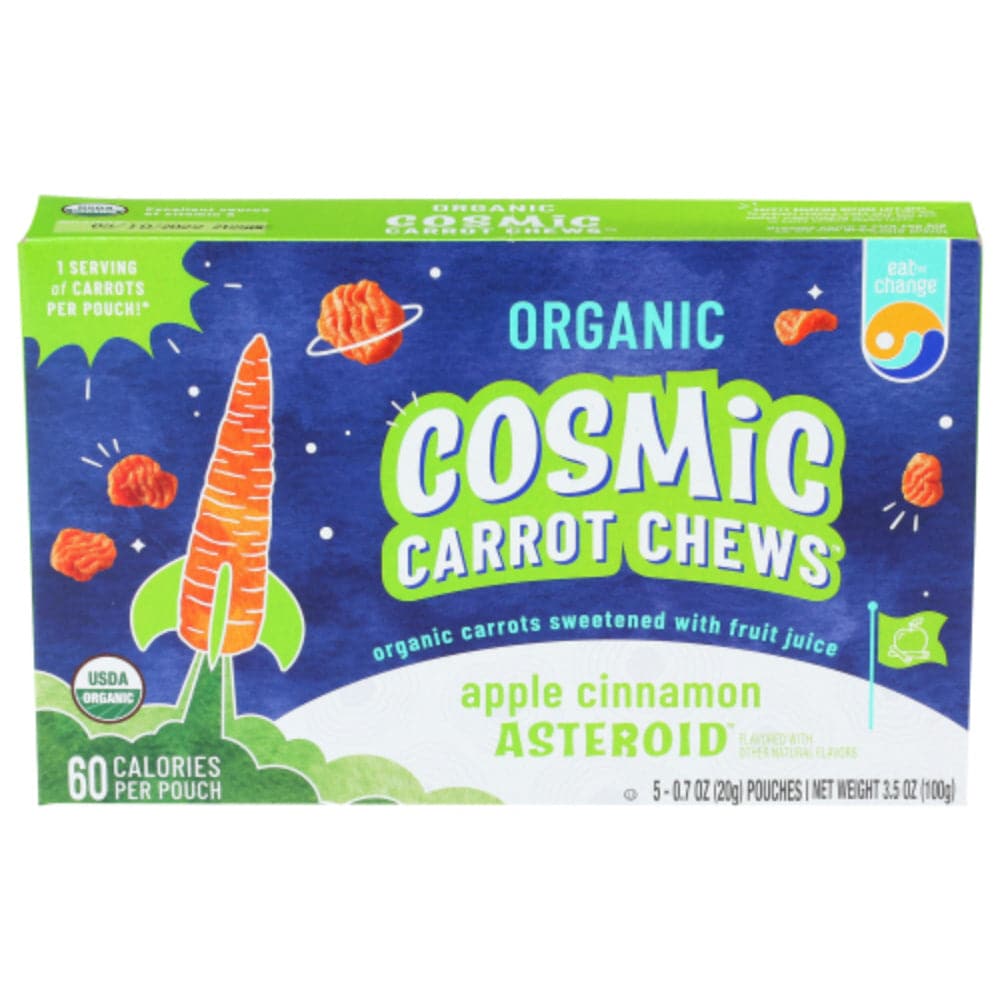 Eat the Change - Organic Cosmic Carrot Chews, Apple Cinnamon, 3.5 OZ - (Pack of 10)