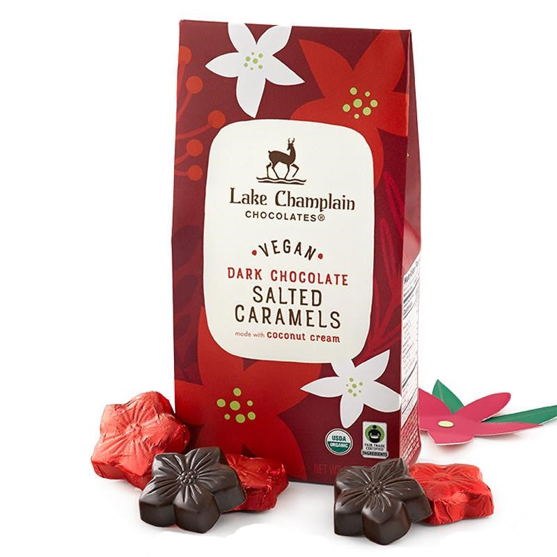 Lake Champlain - Vegan Salted Caramel Poinsettias, 5.2oz