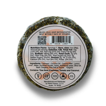 Rebel Cheese - Plant Based Tomato Herb Fromage, 7oz