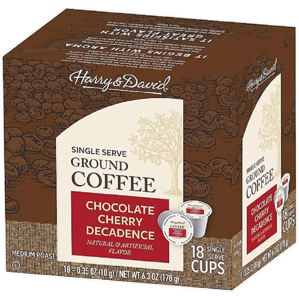 Harry & David - Single Serve Ground Coffee Cups Chocolate-Cherry Decadence