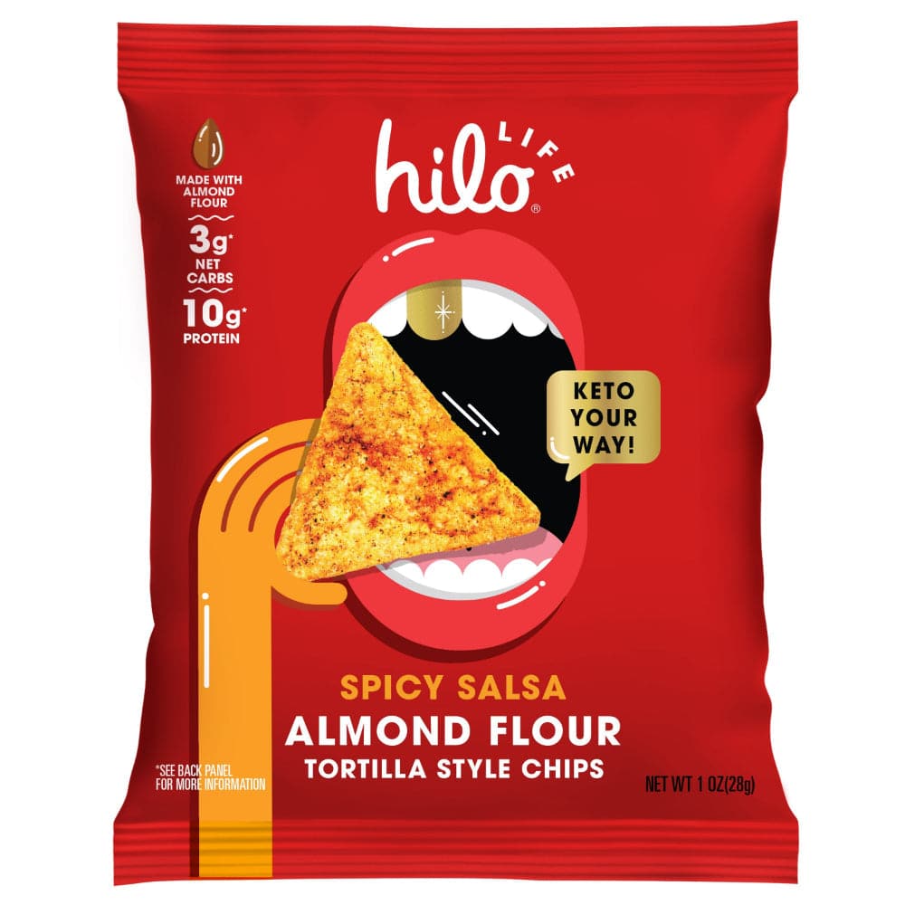 Hilo - Almond Flour Tortilla-Style Chips Spicy Salsa