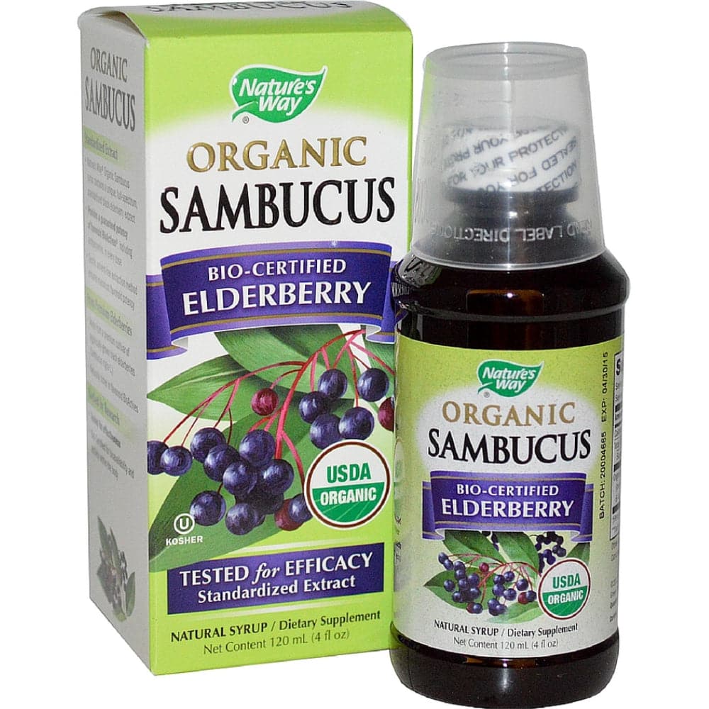 Nature's Way - Organic Sambucus Elderberry Syrup - 4floz