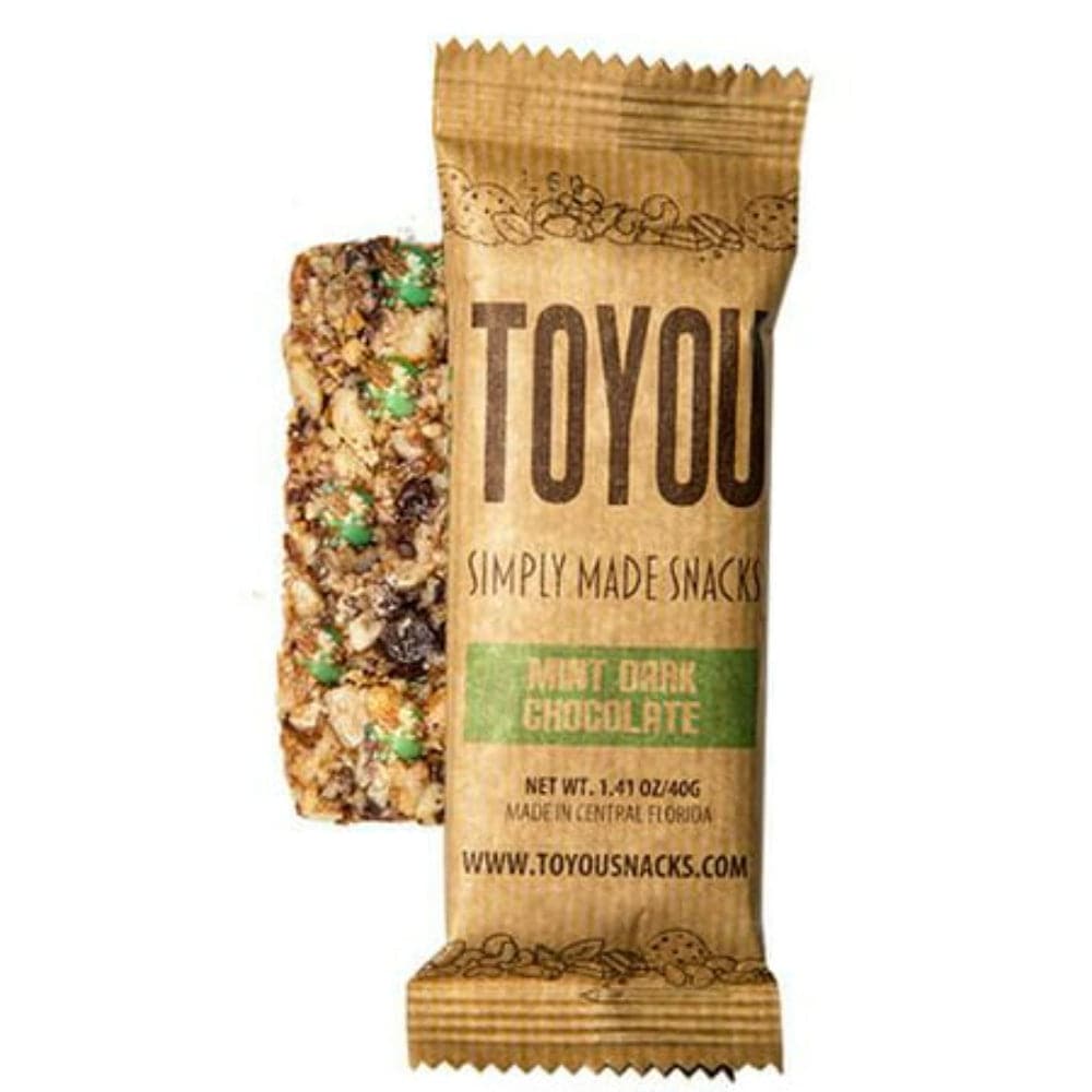 Toyou Snacks - Gluten Free Snack Bar Mint Dark Chocolate